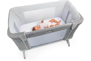 Chicco Next2Me Forever Co-Sleeping Crib and Cot - Suitable from Birth up to 4 Years - 11 Adjustable Height Positions - Air Flow - Toddler Bed Compatible - Ash Grey