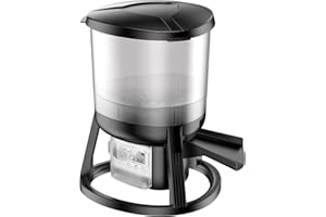 Evolution Aqua EvoFeed Automatic Fish Feeder – Outdoor Auto Food Dispenser with Timer – Battery Powered Device for Feeding in Koi Ponds and Garden Ponds