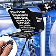 Leeventi Teleprompter Compatible with iPad, Tablet, Smartphone, and DSLR Camera, Controlled via Remote or App, Compatible with Android and iOS, Ideal for Video Recording, Aluminum (Version 4.0)