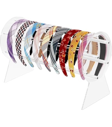 Portafasce Acrilico Organizer Fasce Capelli Emperoch - 3 Ripiani Acrilico Trasparente Con Montatura Emperoch Organizer