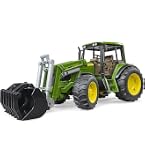 Bruder 03047 – Massey Ferguson 7624 Avec Chargeur Frontal – Échelle 1/16 – Tracteur Jouet Dès 3 Ans – Cabine Vitrée