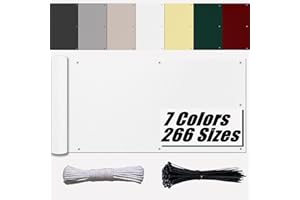 Ufamiluk Malla Protectora Balcon Blanca Resistente al Sol Resistente a la Intemperie Opaco Pantalla para Balcon Exterior para balcón Jardín condominio Piscina 100x200cm