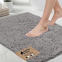 GORILLA GRIP Copriwater in memory foam spesso, parte superiore in morbido velluto, lavabile in lavatrice, si adatta alla maggior parte dei coperchi delle dimensioni, accessori decorativi per il bagno