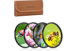 ‎PROFEZZION PROfezzion Zestaw filtrów obiektywu 49 mm z bliska zestaw 4 filtrów 2 4 8 10 Multiplikator akcesoria z etui do Canon EOS M6, M5, M50 z Canon EF-M 15-45 mm f/3,5-6,3 to obiektyw STM