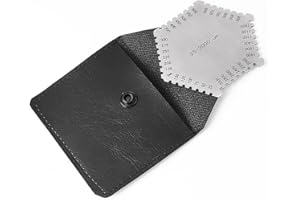 Duokon Sechseckiger Nassschichtdickenmesser, 25-3000 µm Edelstahl Nassfilmkamm Mit Schwarzem Gehäuse, Dickenmessgerät Für Architekturmalerei, Lack, Hausbau