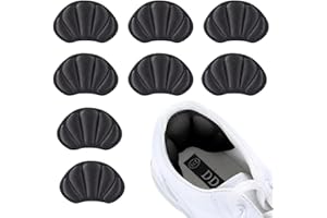 ZFLYXIAOHUA Cuscini per tallone Pad Heel,4 paia di cuscinetti per il tallone,Di Cuscinetti per Scarpe Troppo Grandi,per Scarpe sciolte Donne Uomini Sneakers Tacchi Alti Sneakers Scarpe in pelle(Nero)