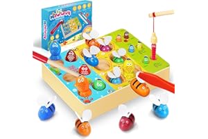 WEARXI Montessori Spielzeug ab 2 Jahre, Magnetische Angelspiel Motorikspielzeug, Spiele Spielzeug ab 2 Jahre, Kinderspielzeug, Kleine Weihnachten Geschenke für Kinder Nikolaus