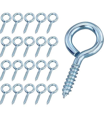 Heuskay 200 stuks kleine oogschroeven, 14 mm, zelftappende schroefhaken voor het maken van sieraden, knutselen, houthandwerk