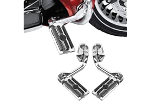 TCMT Highway Pegs Passend für Harley Touring Road King Street Glide Road Glide Electra Glide Soft AI Sportster Dyna mit 1,25 Zoll Motorschutz