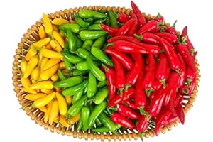 LIANGQI Pack of 60 Simulation Chilli Artificial Pepper Lifelike Fake Vegetables Suitable for Decorating Homes, Shops, Grocery Stores, Fruit Shops, Bakeries