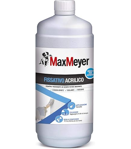 Fondo Antiruggine Zetamax Bianco MaxMeyer - 2,5 Litri, Adesione Elevata, Alto Potere Anticorrosivo, Colorabile