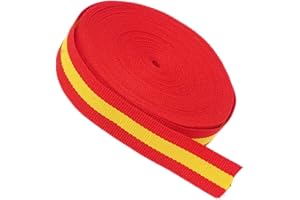 GOS BEST SUPPLIES Cinta Bandera de España 10 Metros X 2 Cm de Ancho
