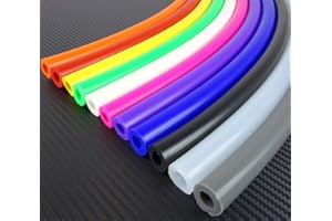 SCHLAUCHLAND 1m Unterdruckschlauch Silikon ID-Ø 8mm schwarz 200°C | METERWARE AUSWAHL | Silikonschlauch Universal Vakuum-Schlauch Luft Wasser Silikon Gummi Aquarium Lebensmittel-tauglich echt flexibel