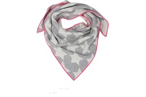 Cashmere Dreams Dreieckstuch mit Kaschmir - Hochwertiger Schal mit Sternen für Baby-s Jungen und Mädchen - XXL Hals-Tuch und Damen - Strick-Waren für Sommer und Winter Zwillingsherz