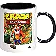 Kapow Gifts Crash Bandicoot Mug Retro Game Gift Boxed Tea Coffee Cup Home Gift for Gamer Fan, Ceramic, 250ml