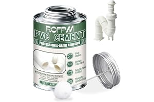 ROFPM Pvc-Rörlim, Kontaktlim, 130 ML | Extra Starkt Gummilim, Pvc-Lim, för Röranslutningar, Avloppsrör, Plaströr, Vattenrör, Stark VidhäFtning Och Vattentät