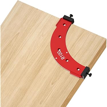 Radius Jig Router Templates, Aluminiumlegering Houtbewerking Binnen Buiten Hoek Grote Boog Afschuiming Hulpgereedschap, Kasthoek Curve Gids DIY Template R100 R150 R200 R250 R300