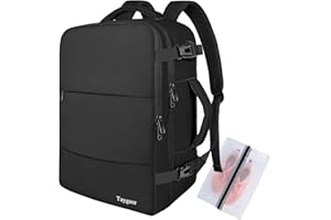 Taygeer Ryanair Bagaż Podręczny 40x30x20, Plecak Podręczny Do Samolotu 24 l, Lekki, Plecak z Przegrodą Na Laptopa i Złączem USB Do Ładowania, Mały Plecak Podróżny Na Weekend, Krótką Wycieczkę