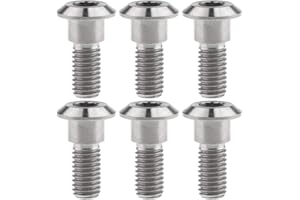 Ruifu Titanio M8 Rotor de freno de disco Gr5 Ti Tornillos 20 22 30 33 mm para motocicleta Yamaha Suzuki (Pack de 6)