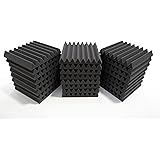 24 pcs Premium Pro-coustix Ultraflex Wedge Acoustic Foam Sound Proofing Panels Uncompressed Made In UK