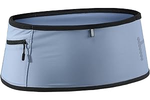 HAIMONT Ultralight Trail Running Belt, Lightweight Waistpacks, Run Phone Holder Waist Band Pack with 5 Open Quick Access Pockets for Keys, Cards, Earphones, Hydration Soft Flask– for Men and Women