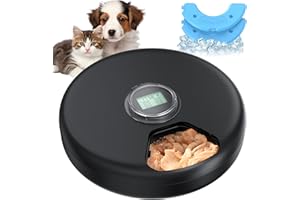 VKIMISS Comedero Gato Automatico Comida Humeda: Dispensador Comida Gatos Programable - Comedero Automatico Perros sin Cable - Dosificador Alimentador Perro Refrigerado a Pilas - 2 Bolsas de Hielo