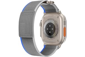 JHTSOLE Nylonowy pasek do zegarka do zegarka Apple Watch Ultra 2 SE 2, 49 mm, 45 mm, 44 mm, 42 mm, 41 mm, 40 mm, 38 mm, miękki, sportowy, zamienny pasek na nadgarstek, pasek na rzep do iWatch serii 9 8 7 6 5