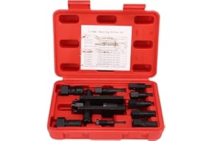 LUQEEG 10 Szt. Zestaw ściągaczy do łożysk Motocyklowych, Zestaw Narzędzi do ściągania łożysk Kół, Praktyczne Solidne Narzędzie do Usuwania łożysk Motocyklowych, Uniwersalne do Motocykli