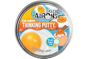 Crazy Aaron's Thinking Putty® - Eggcellent - Double Fidget Fun Sensory Putty for Kids and Grown ups in a 4" Tin - Creative and Endless Fun, Stress Relief Therapy Toys, Never Dries Out
