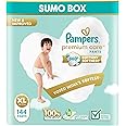 Pampers Premium Care Pants Style Baby Diapers, X-Large (XL) Size, 144 Count, All-in-1 Diapers with 360 Cottony Softness, 12-17kg Diapers