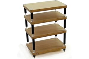 Atacama Evoque Eco Natural Bamboo Hifi Stand - 4 Tier
