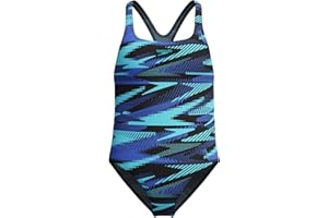 Speedo Costume da Bagno Hyperboom Allover Medalist | Asciugatura Rapida | Fitness | Resistenza al Cloro Costume da Bagno Bambine e Ragazze
