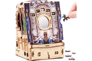 iDventure Cluepuzzle Wonderbox of Alice, pusselbox för vuxna och familjer | Alice i Underlandet 3D-pussel i trä, pussel möter Escape Room-spel, present till pusselälskare, familjevänlig, 10+
