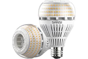 SANSI Ampoules LED E27 27W Blanc Chaud 3000K, Ampoules LED Puissantes 4000LM, Équivalent Ampoule E27 Halogène 250W, Angle 270°, Non Dimmable, Pas de Scintillemen - Lot de 2