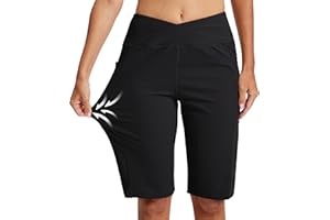 MoFiz Short Sport Femme Bermuda Short Running Taille Haute Legging Court Yoga Shorts pour été