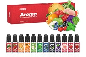 IMECIG konzentriertes Aroma 12 X 10 ML Set, Schütteln & Machen, Natürliches Konzentriertes Aroma in Lebensmittelqualität, Optimal für DIY, Hochwertiges Aroma zum Backen, Kochen, Raumerfrischung uvm.