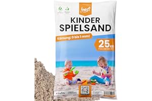 Best for Kids Spielsand Quarzsand Sand für Sandkasten Dekosand Zertifizierte Qualität TOP Qualität