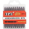 H9 1/4 Hex Double Ended Magnetic Screwdriver Bit Ph2 Bits in Bronze Finish S2 Taiwan Screw driver Power Tools (Pack Of 10 Pcs) (Size Ph2 - Ph2 X 65 Mm)
