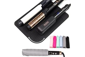 ANGENIL Large Heat Resistant Silicone Mat Sleeve Pad for Dual Temp Mini Hot Glue Gun, Full-Size, Cordless/Corded High Temp Large Heavy Duty Hot Glue Gun with Glue Sticks for Counter, Travel Mat Case