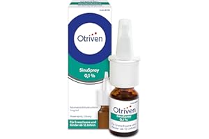 ‎OTRIVEN Otriven SinuSpray 0,1% Nasenspray bei Nasennebenhöhlenentzündung, 10 ml