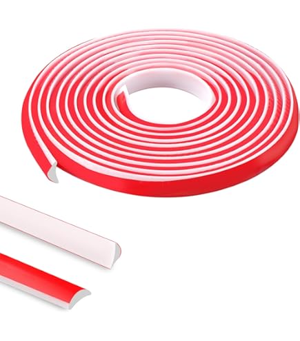 Modanatura Autoadesiva Per Angoli E Pareti | Striscia Flessibile Bianca Per Bordatura | Facile Da Applicare | 10 Metri, 12x9 Mm - Foto 6