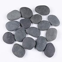 RockImpact 16 Large Beige Painting Rocks - Smooth River Stones 5-8cm For Kindness Rocks, Crafts & Art