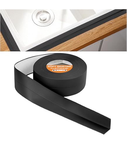 flintronic Zachte plint, 30 x 30 mm, 5 m zachte plint, zelfklevend voor