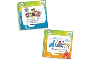 LeapFrog LeapStart 2 Book Combo Pack: Shapes & Colors & Around Town with PAW Patrol,Multicolor
