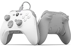 SCUF Valor Pro Mando Xbox Performance con Cable – Palas Traseras Personalizables, Gatillos Instantáneos, Palancas de Efecto Hall, Controles de Audio, Xbox Series X|S, Xbox One, Windows PC – Blanco