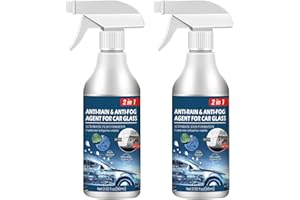 Pomurom Spray Anti Buée 60ML, 1/2/3/5 Pièces Multi-Usage Anti Fog Rain Spray pour Les Voiture, Pare-Brise, Miroirs et Lunettes Natation, Anti Brouillard Spray, Spray Anti Pluie Voiture
