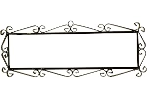 ART ESCUDELLERS ŻELAZNA RAMKA 7 płytek KWIAT/MOSAICO MEDIANO 10,9 cm x 38 cm Czarna żelazna rama do łatwego zawieszenia na ścianie płytek MOSAICO MEDIANO i FLOR MEDIANO