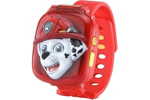 VTech PAW Patrol Marshall-Lernuhr – Digitale Kinderuhr mit Timer, Stoppuhr, Wecker und Lernspielen – Für Kinder von 3-6 Jahren