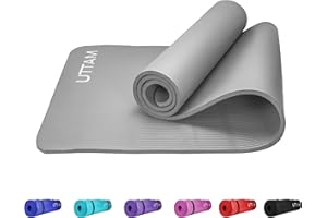 ZANGCO Yoga Mat - Multi-Purpose Extra Thick NBR Foam Exercise Mats, Suitable for Stretching, Pilates, Resistance Workout & Therapy, Home & Gym Equipment Accessory for Men Women Kids- 183X60CM