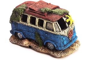MASCOT PETS Camper Van Tourer Artificial Polyresin Aquarium Ornament Aquatic Model Decoration Fish Tank Marine Decor Ornaments